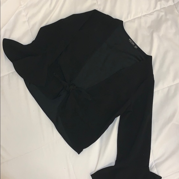 Nasty Gal Tops - Black Tie-Top